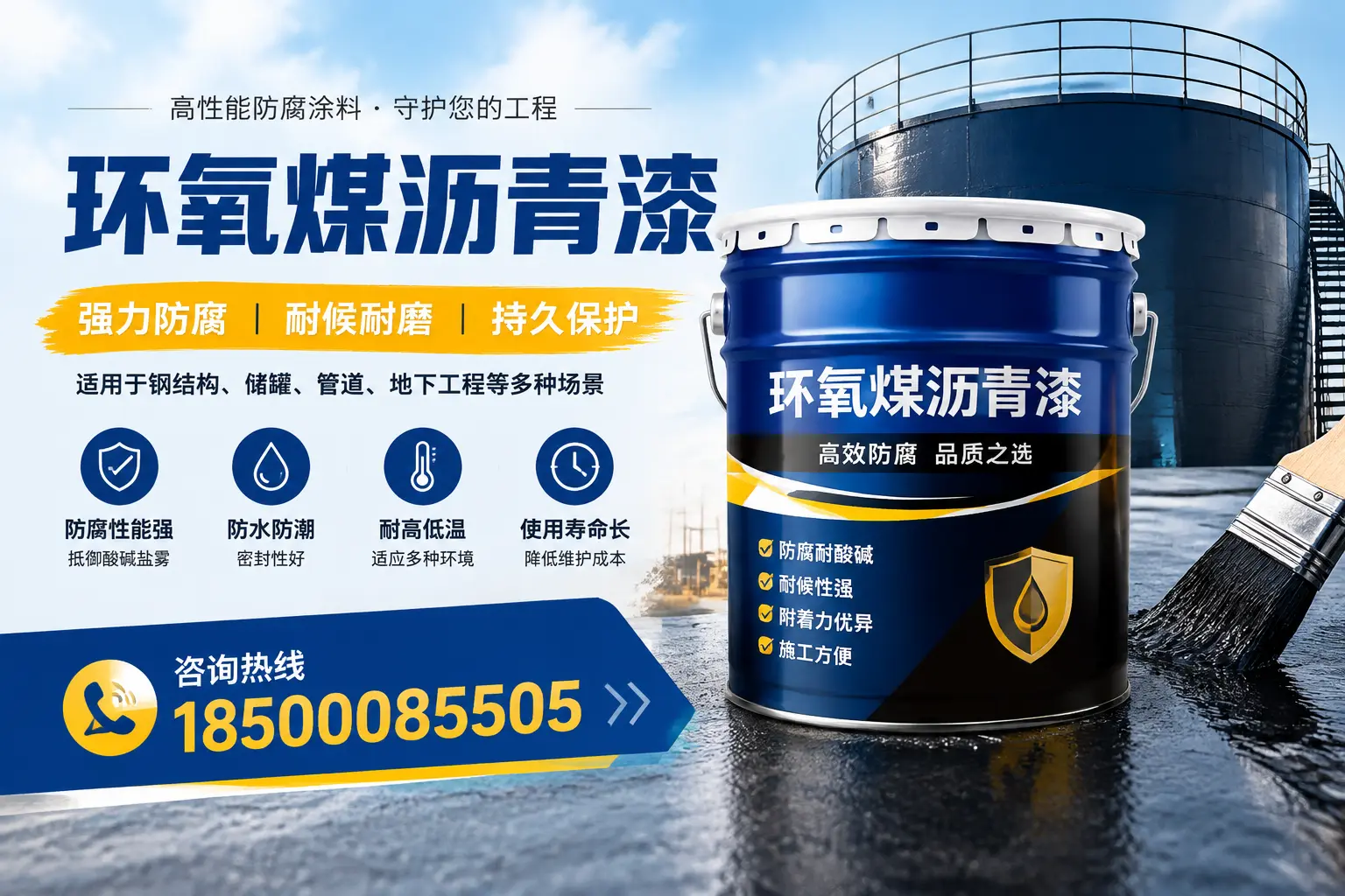 环氧煤沥青漆在工业中的应用，开封企业的选择