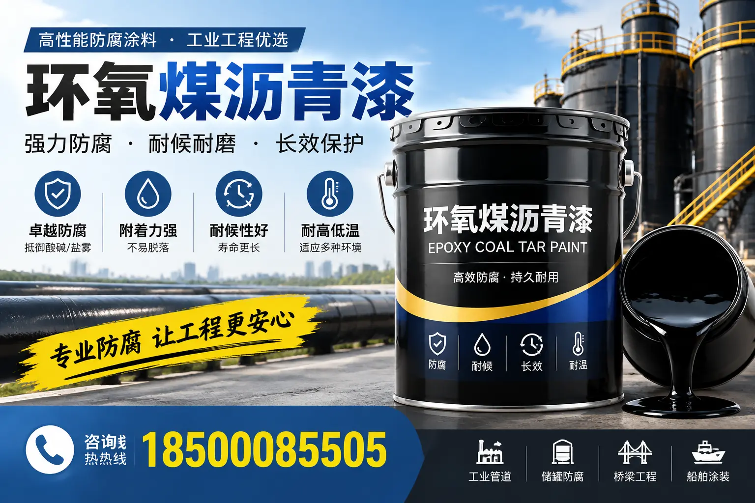 环氧煤沥青漆的施工方法与注意事项，确保在开封顺利完成